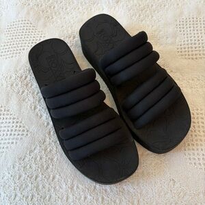 Roxy Platforn Sandals Black Size 8